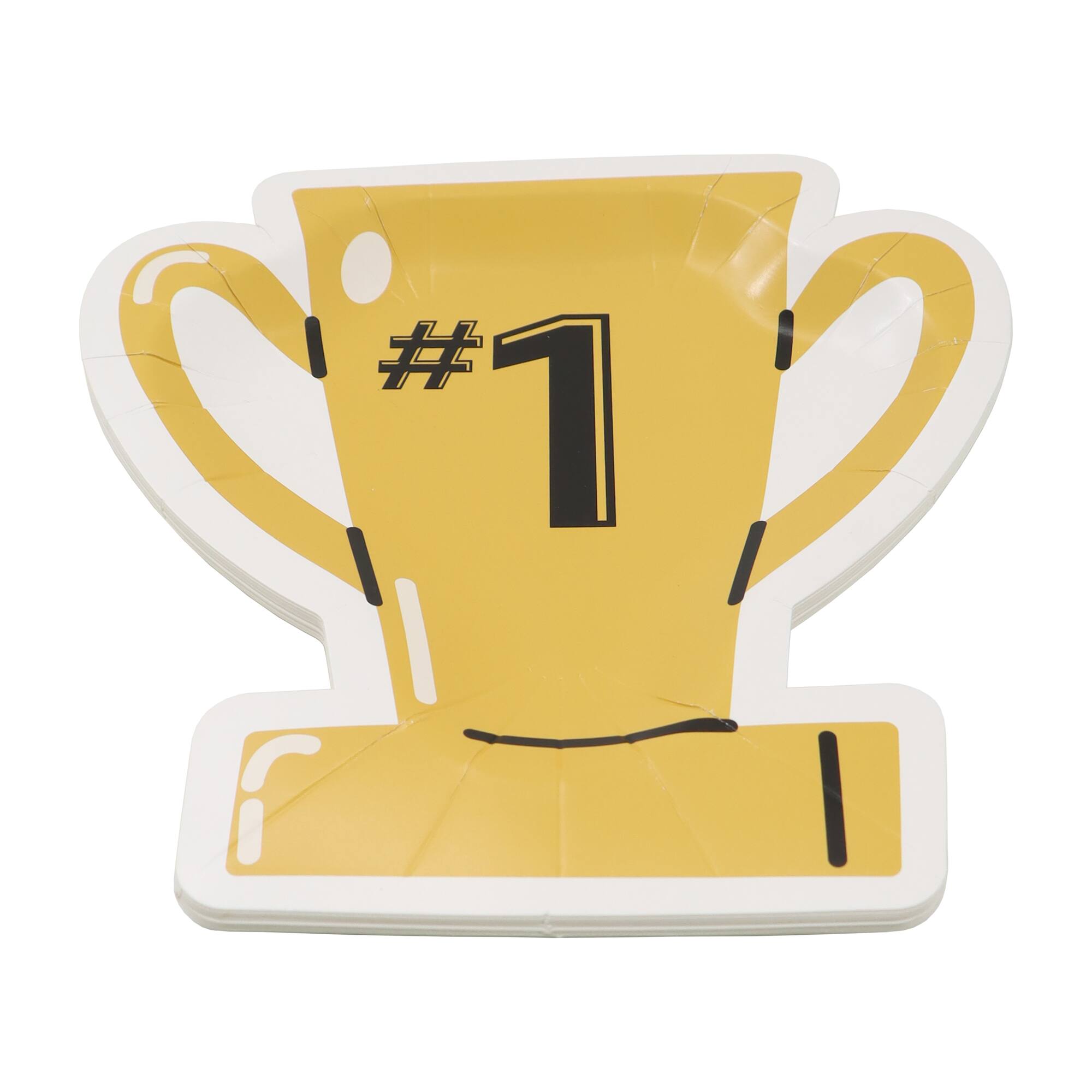 24 Packs: 8 ct. (192 total) 7" Trophy Shaped Snack Plates by Celebrate It™